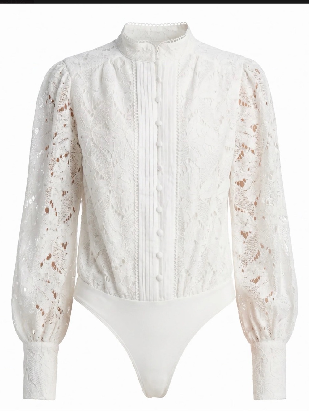 Bardot Remy Lace Bodysuit – Orchid White – Size M  (New!)